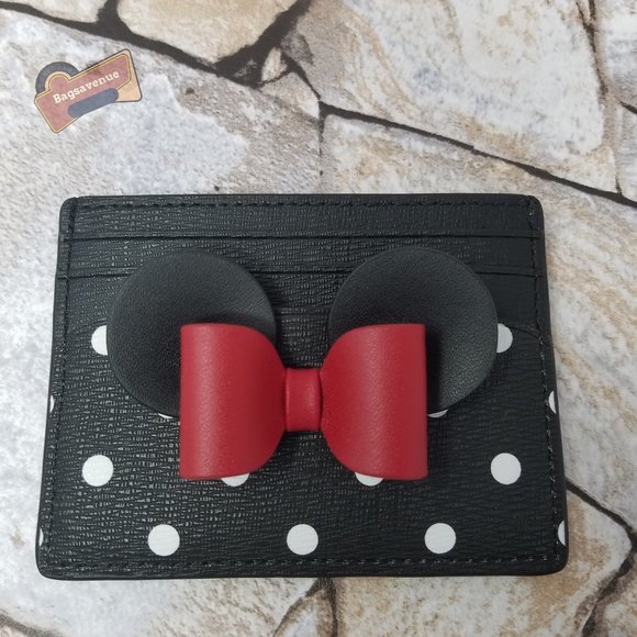 #bagsavenue Disney Minnie Mouse Card holder Case Wallet Polka